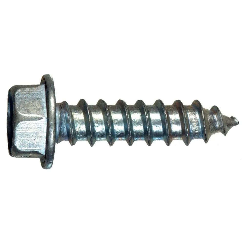 Carbon Steel Zinc Plated Stainless Steel Cross Hexagon Flange Head Wood Screw